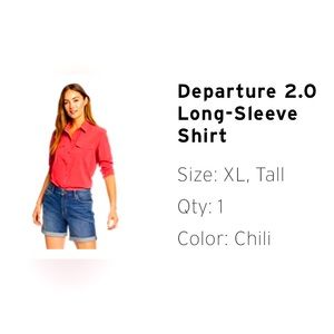 Eddie Bauer Departure 2.0 Long-Sleeve Shirt - XL Tall